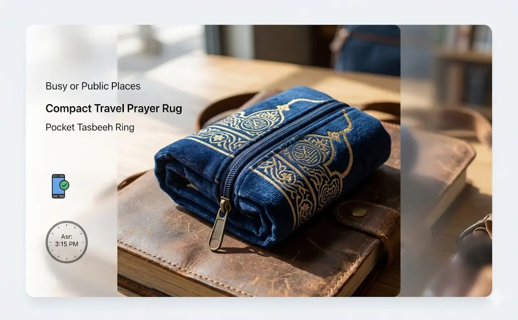 How to Build a Salat Habit: 7 Steps to Never Miss Prayer 5 compact portable travel prayer mat