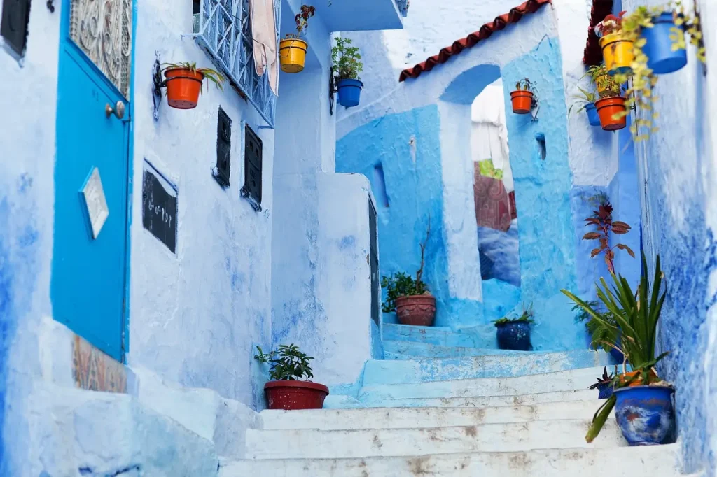Blue alleys of Chefchaouen, Morocco