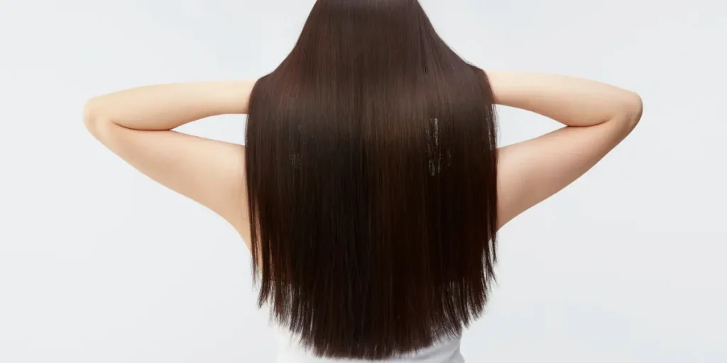 Dry and Frizzy Hair: 5 Causes & Easy Fix for Dry and Frizzy Hair 5 Healthy smooth and shiny hair after proper care