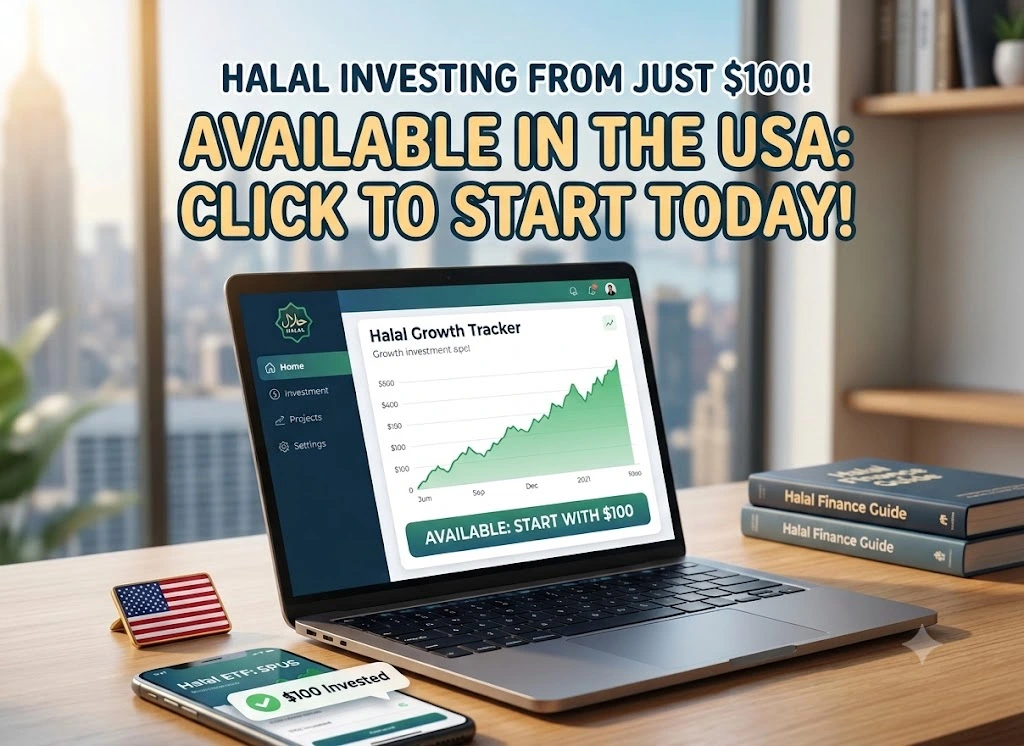 Halal Investing in the USA with 100 dollars
